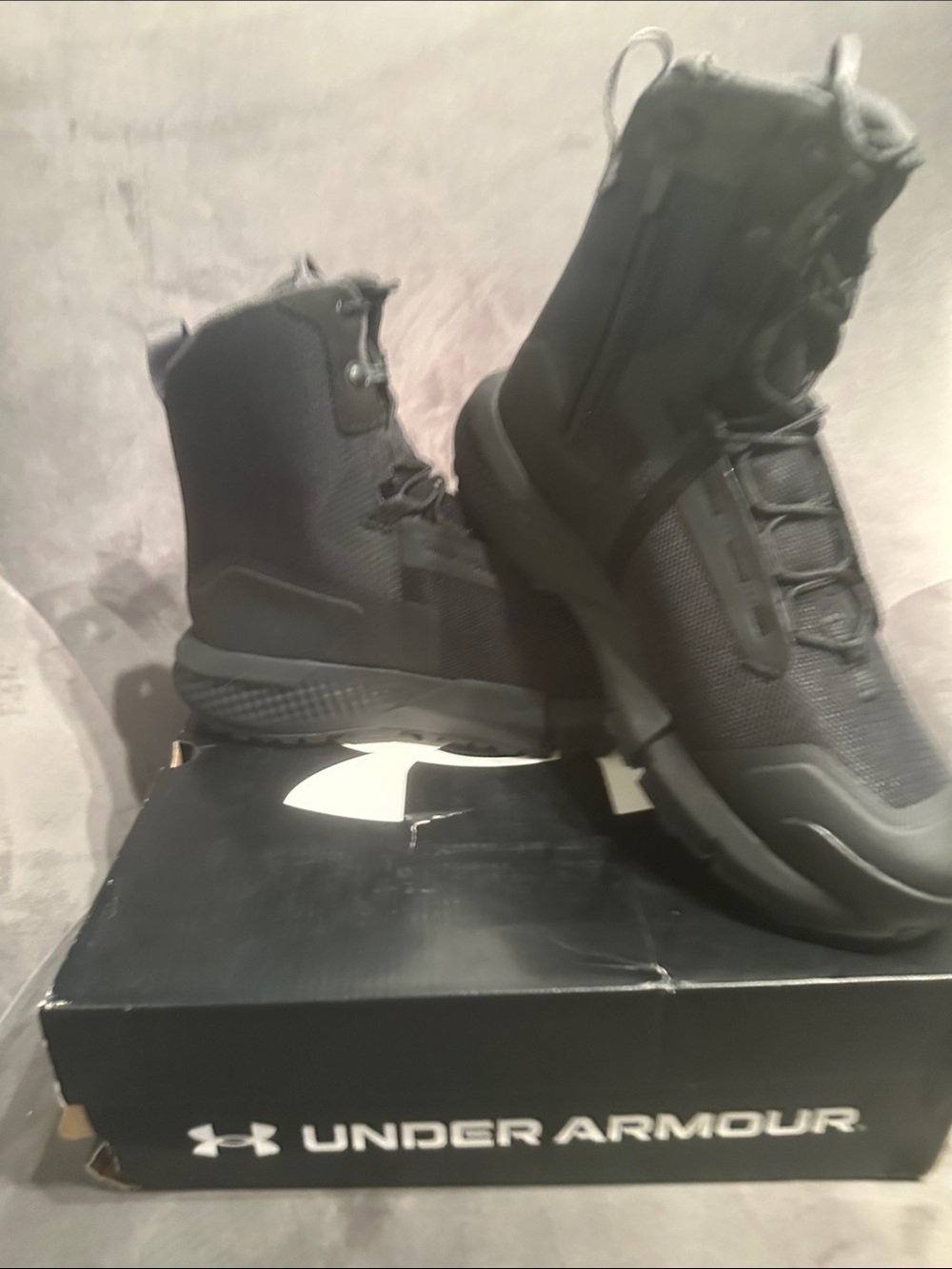Under Armour Black Men's Tactical-Style Boots